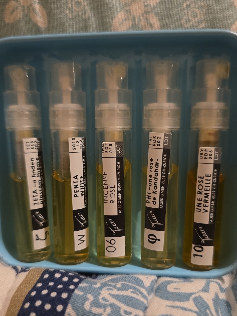 RARE Vintage Tauer Perfumes Discovery Set - Discontinued Zeta / Penta White